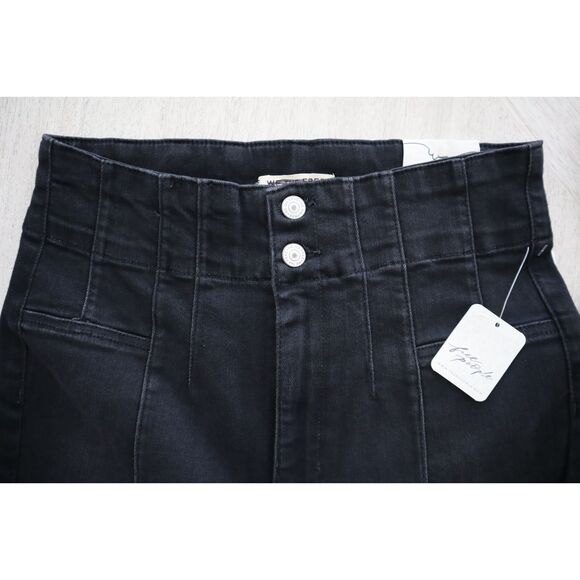 We The Free x FP OB2233809 Women's Sz 30 Onyx Black Jayde Crop Flare Jeans - Picture 6 of 15